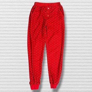 SweetHoney Girls 8 Red Polka Dot Holiday Jogger Pajama Pants